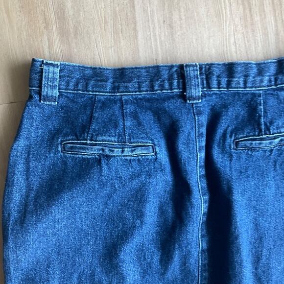 Lee Vintage Size Maxi Jean Denim Skirt Dark Wash - Picture 8 of 12